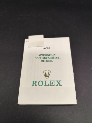 Rolex chronometer zertifikat - rolex,